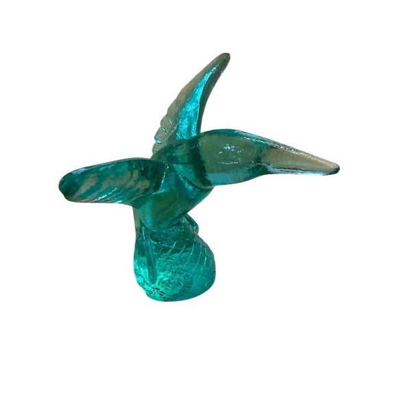 Murano | Art | Vintage Murano Glass Hummingbird Aqua Teal Figurine ...